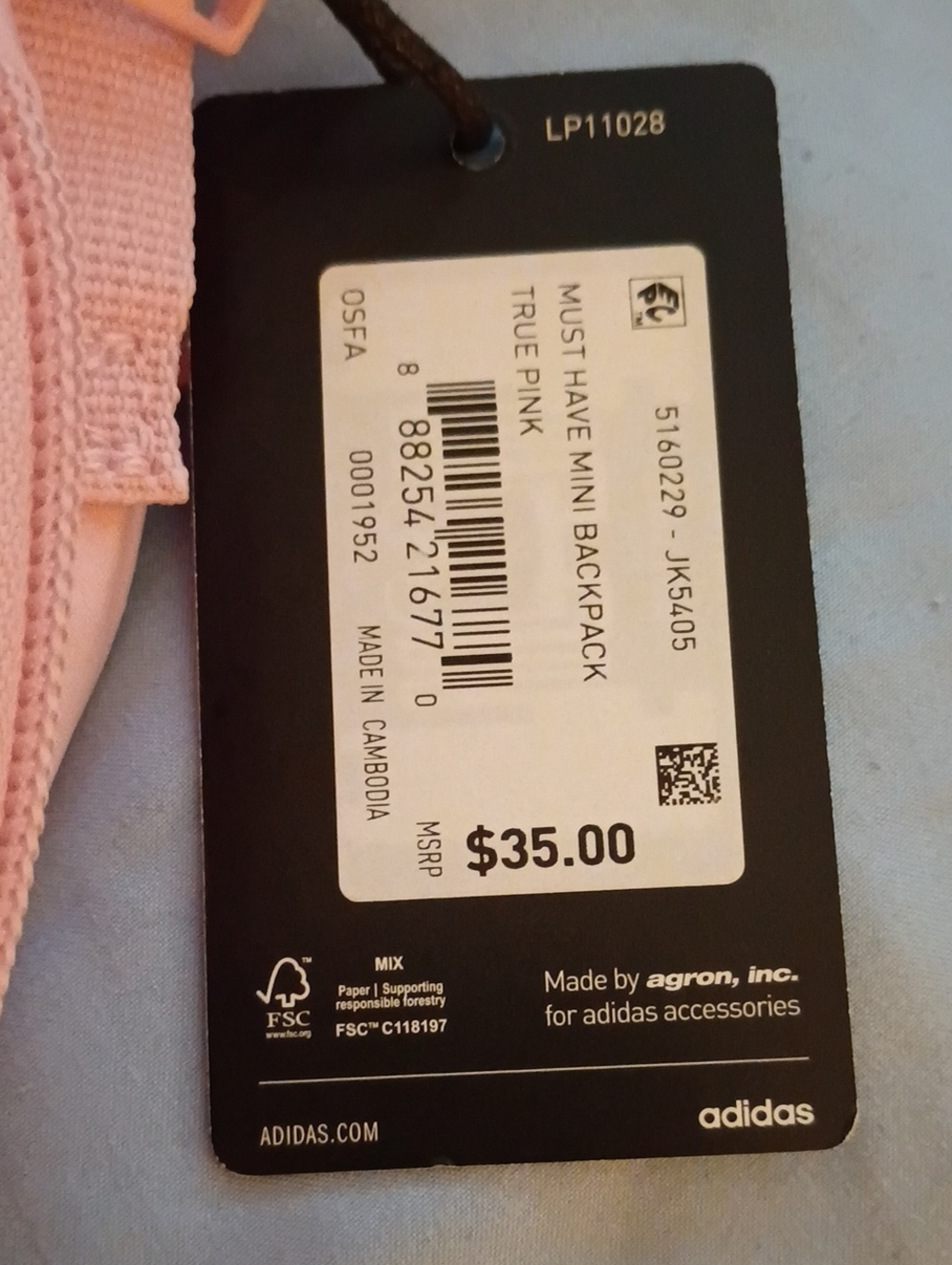 Must Have Mini Backpack In True Pink - Picture 2 of 2